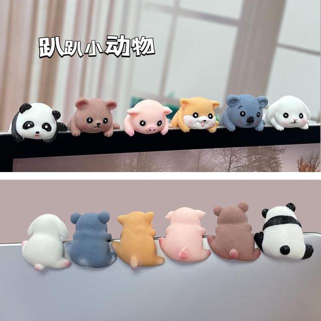 【預購商品】【0118結單】【批發】可愛趴趴翻牆療癒公仔動物6隻 G2422