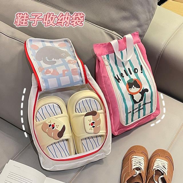ins可愛便攜旅行專用鞋子收納袋(預購)