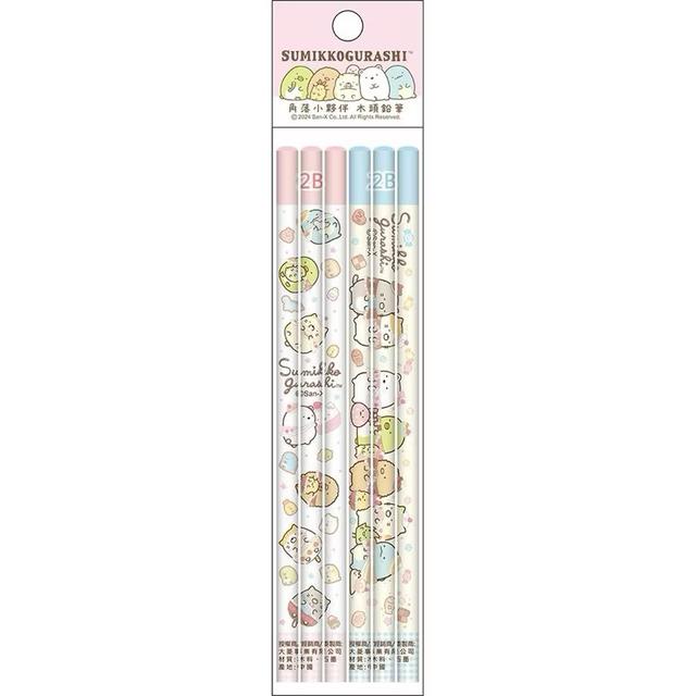 (混款) 6入木頭鉛筆-角落小夥伴