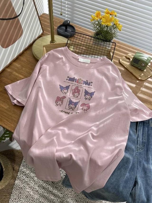 【預購商品】【0225結單】【批發】oversize圓領卡通棉質上衣