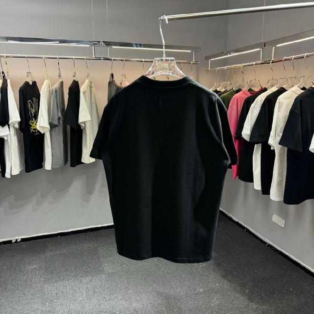 用270克纯棉面料 重工挨针➕锁链绣 黑白 SMLXLXXL5个码