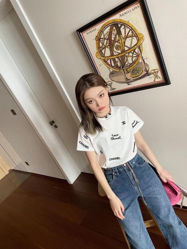 香奈儿链条短袖
