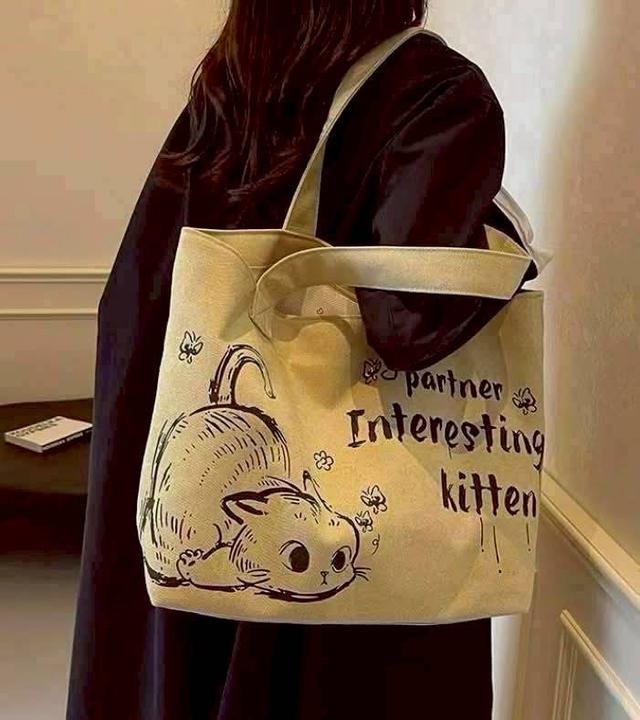 【預購商品】【0705結單】【批發】趴趴貓 大容量帆布包 260701-07
