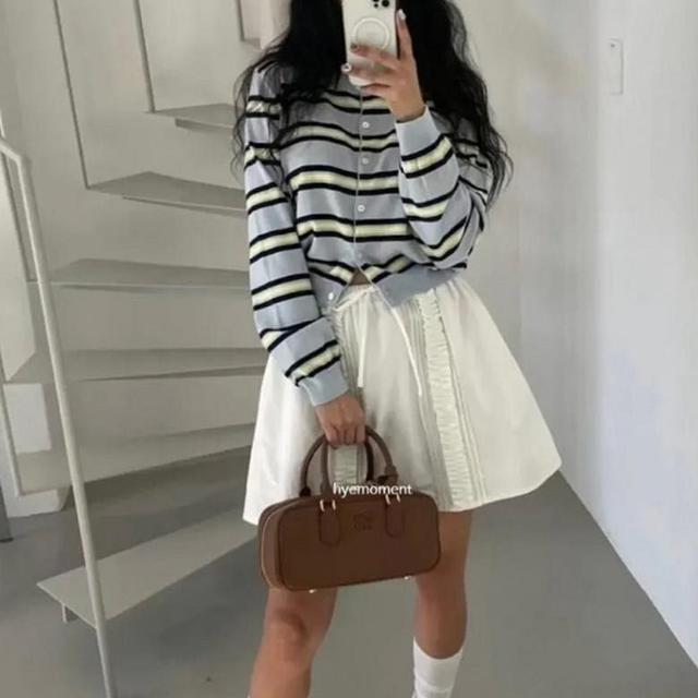 【預購商品】【1202結單】【批發】正韓 秋冬短版條紋針織開襟衫 102801♨️正韓服飾♨️