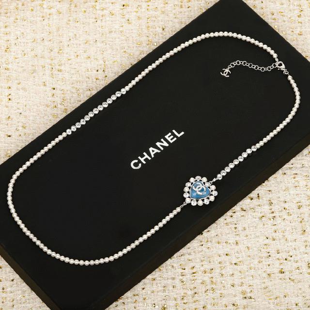 钻爱心珍珠项链】长度🉑调节❗️🥳知道这系列美，没