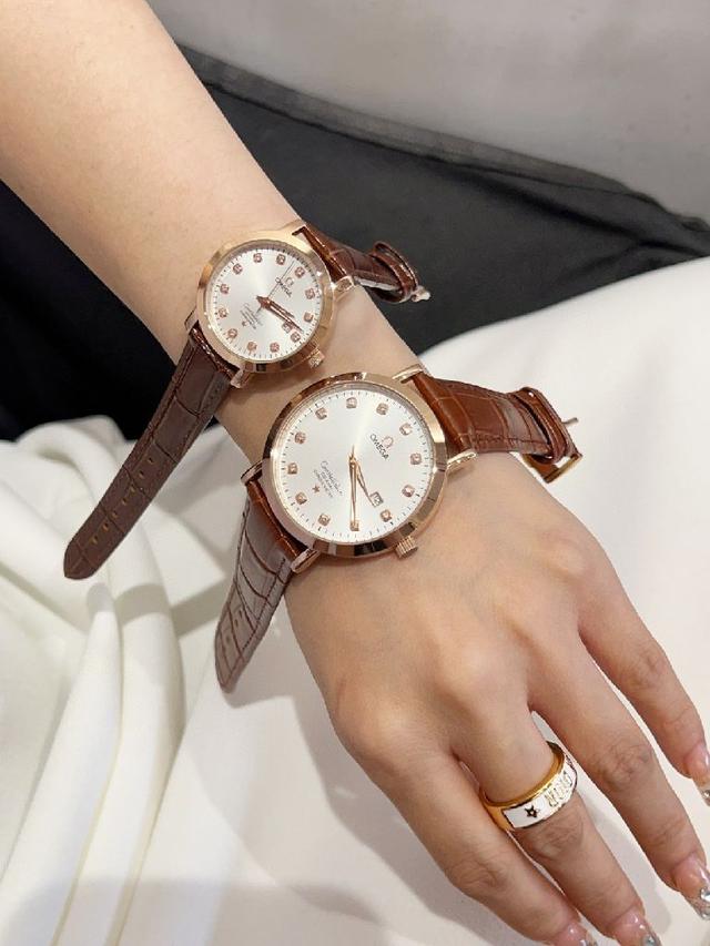 装进口石英机芯  矿物质玻璃镜面 316L精钢表壳