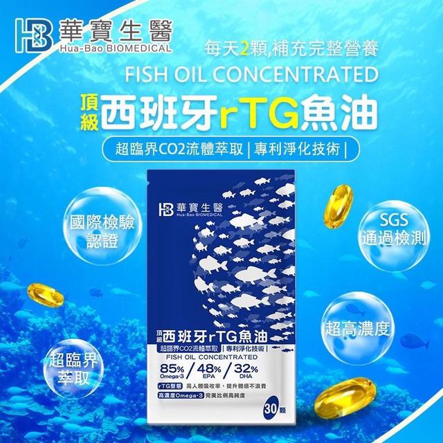 長期代購 頂級85%西班牙rTG高濃度魚油 (30粒/裝)