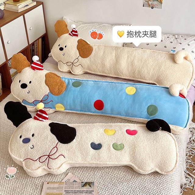 📌可愛長條抱枕睡覺夾腿神器 側睡枕頭