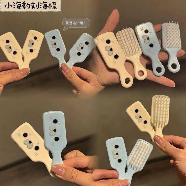 ins可愛小海豹迷你軟齒瀏海梳(預購)