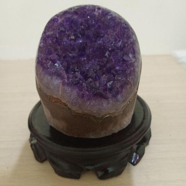 紫晶鎮 664g 天然水晶 紫水晶 招財 風水 擺飾 晶簇 晶鎮 #B
