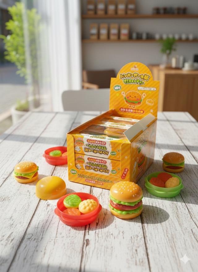 預購 迷你漢堡造型 軟糖 3顆/條《一組2條》-12/31號中午12點結單