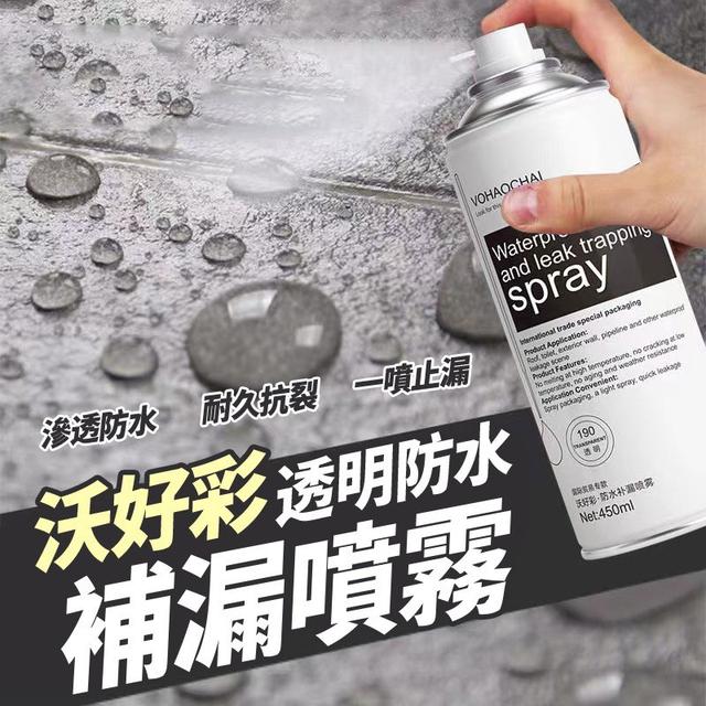 【預購商品】【0831結單】【批發】沃好彩 透明防水補漏噴霧450ML 250830-07