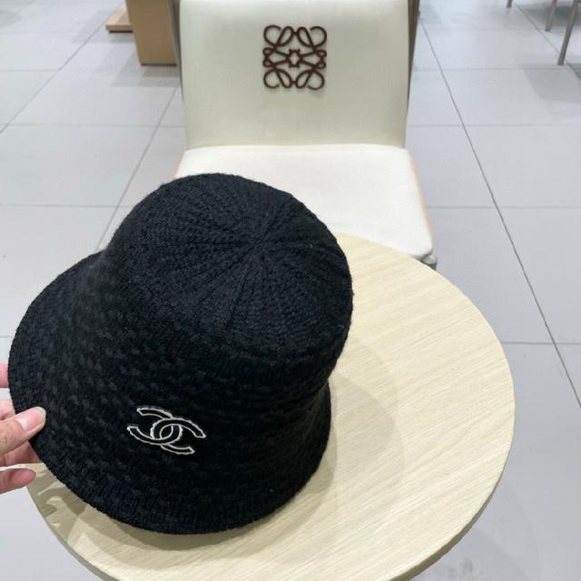 Chanel针织渔夫帽子女秋冬季韩版百搭保暖素颜神器水