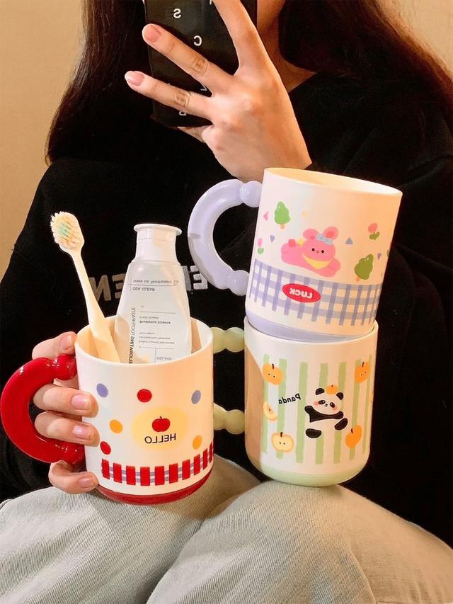 ins多巴胺高顏值情侶漱口杯（預購）