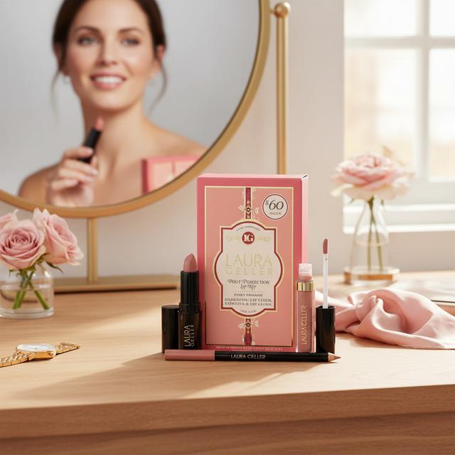 美國Laura Geller 完美唇彩禮盒三件套#11/23#有單就給