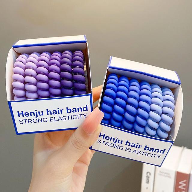 韓系高顏值漸變色系電話線髮圈(預購)