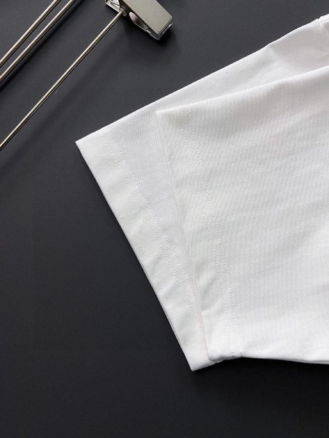 25早春最新黑色直喷工艺潮流专柜版本微宽高克重重磅短袖