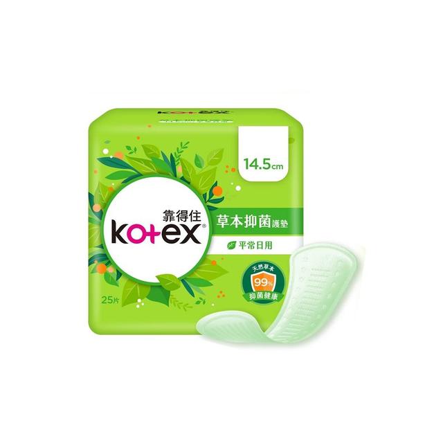 現貨 Kotex 靠得住 草本抑菌 護墊 14.5cm 絲柔棉層 日用 衛生棉 美漾寶