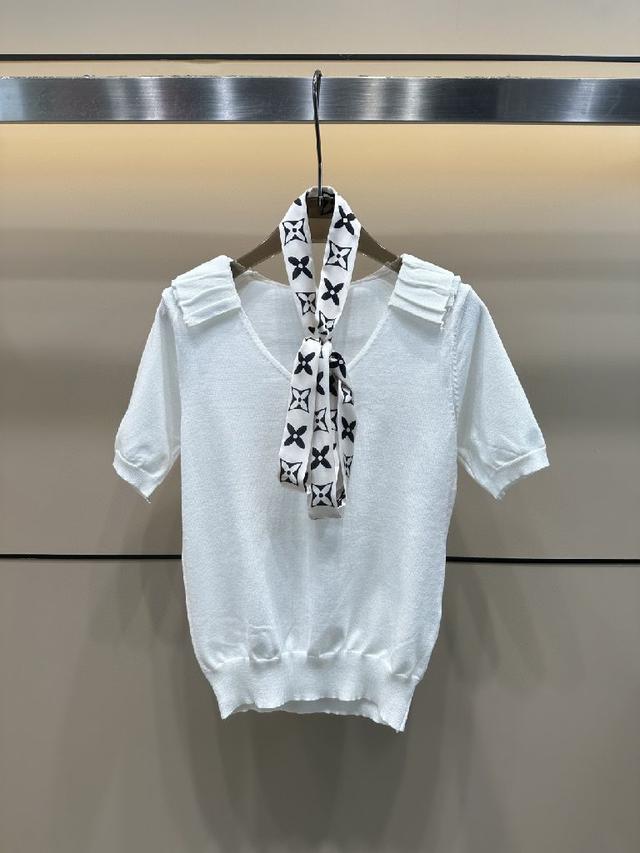 驴家lv·25夏季新款斜肩提花四叶草针织背心