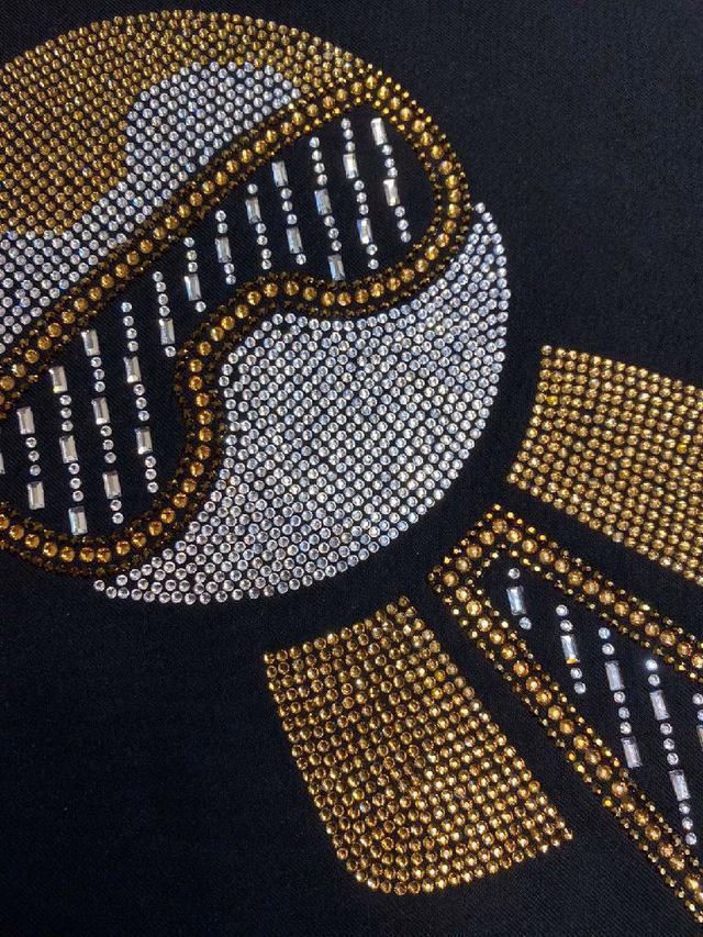 Versace/范思哲美杜莎2025新款烫钻短袖，高版本，专柜同步