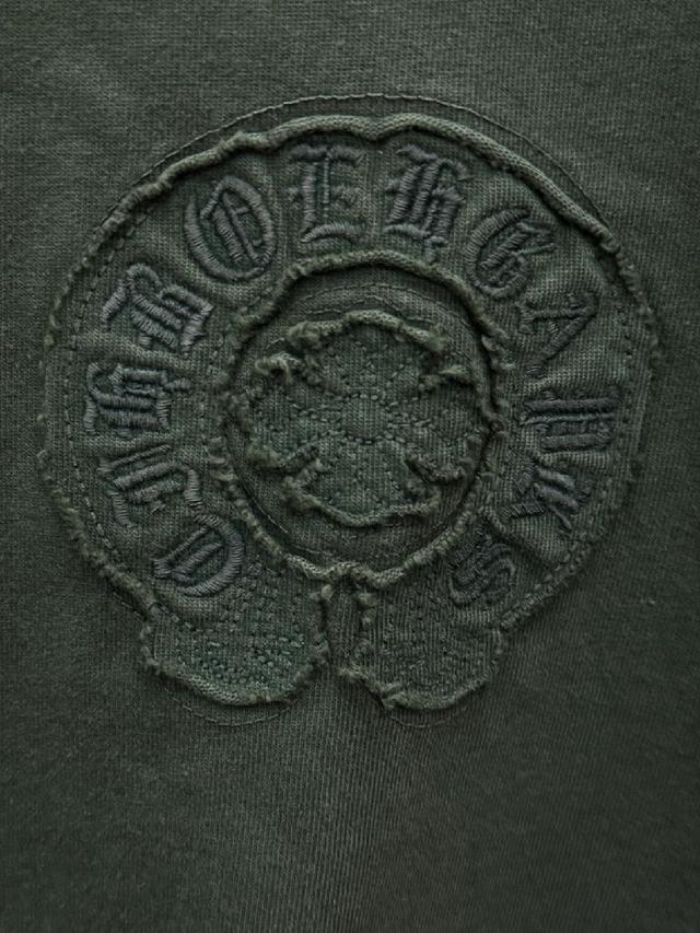 专柜美式激光烧花贴布绣情侣短袖