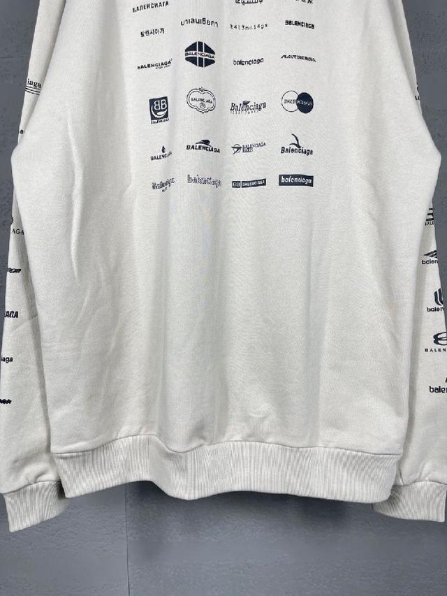 印满经典LOGO集合长袖圆领卫衣.2024春夏新品.砖柜同步.欢迎对比