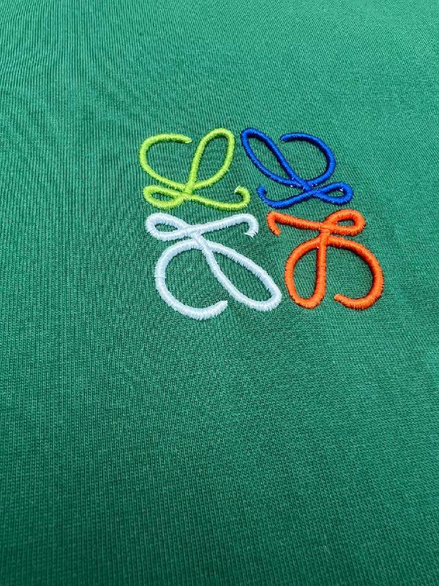 LOEWE 罗意威四色彩绣logo男女同款短袖t恤