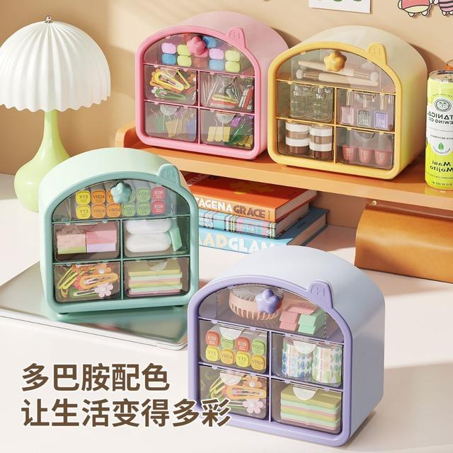 新款多功能透明雜物抽屜式收納盒(預購)