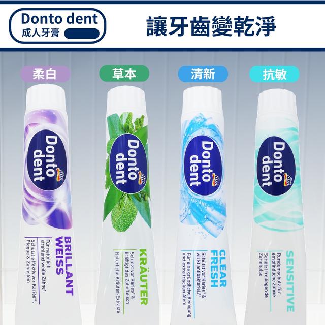 預購 德國Dontodent 牙膏系列 125g《一組2條》-5/13號中午12點結單