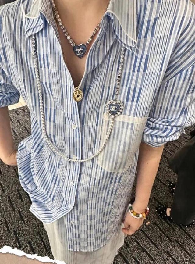 钻爱心珍珠项链】长度🉑调节❗️🥳知道这系列美，没