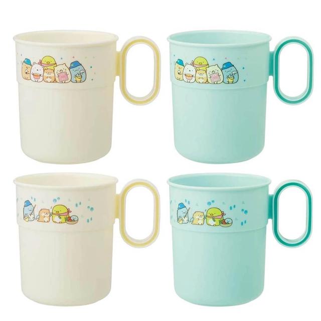 角落生物單耳水杯4入組
