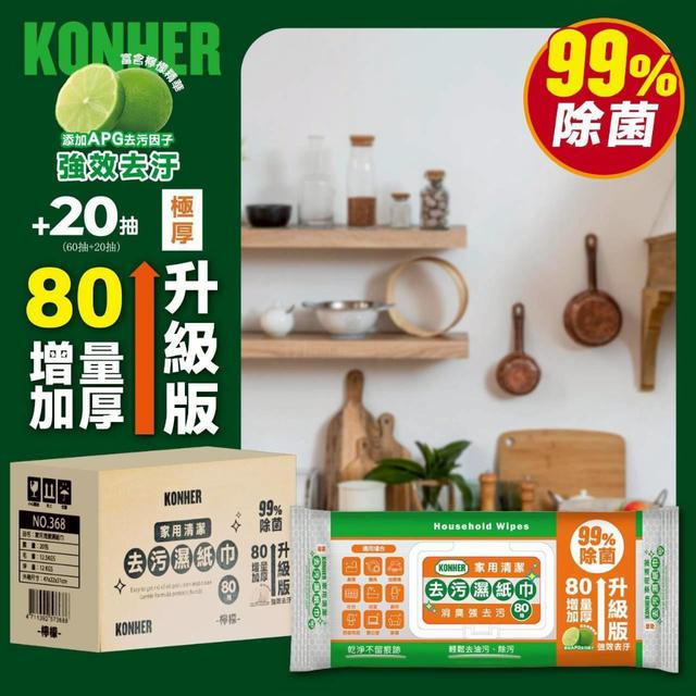 〔預購〕0324結單 KONHER家用清潔去污濕紙巾 CJS458