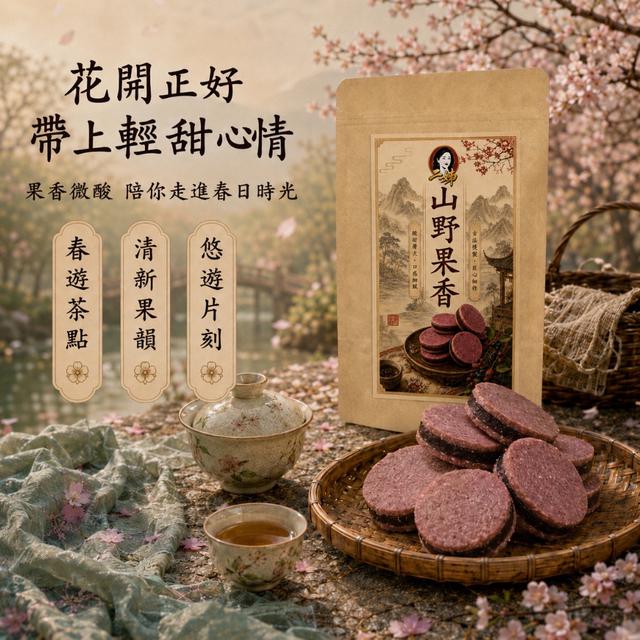 預購 二姊嚴選 紫莓山楂夾心片150g -6/30 下午3點收單
