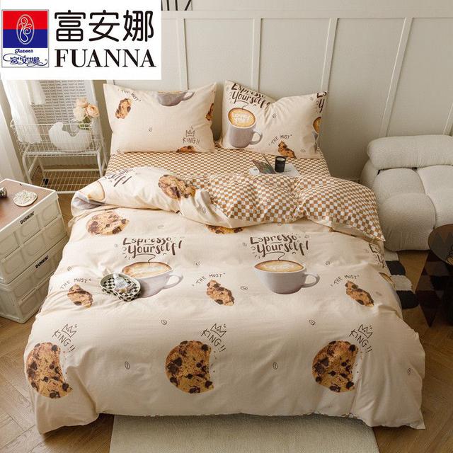 富安娜家纺写实风格·新品全棉套件