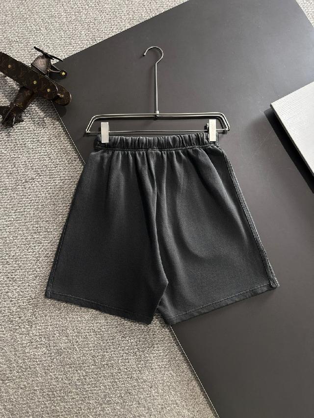 高品质 DIOR/迪奥 2025春夏新款松紧带休闲净色宽松短裤