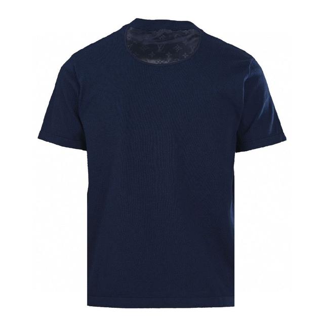 LOUIS VUITTON LV 针织提花拼接锦纶嵌饰短袖T恤