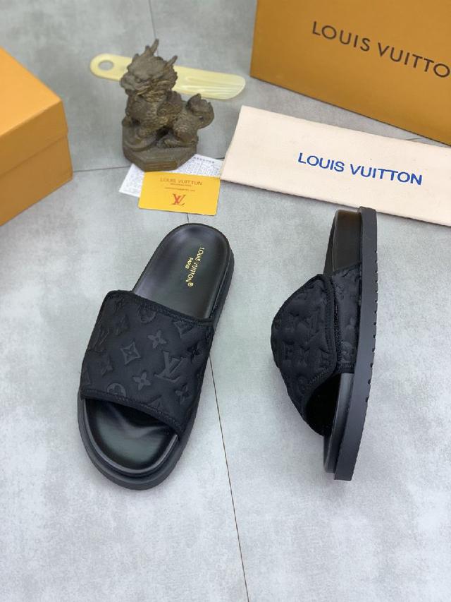 【LOUIS VUITTON】官网爆款路易威登 LV男士拖鞋 同步发售 ！