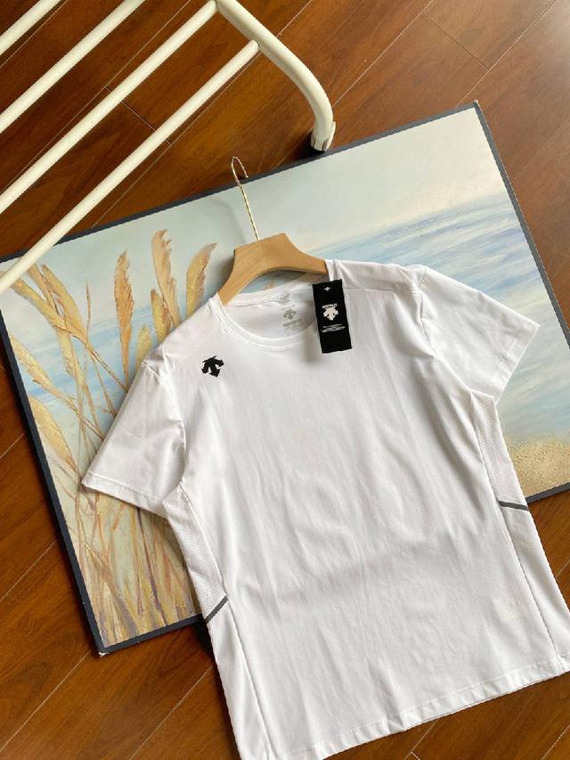 迪桑特TRAINING系列男士防晒短袖针织衫T恤