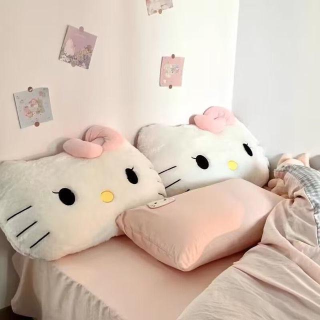 📌三麗鷗Sanrio hello kitty凱蒂貓造型毛絨靠枕