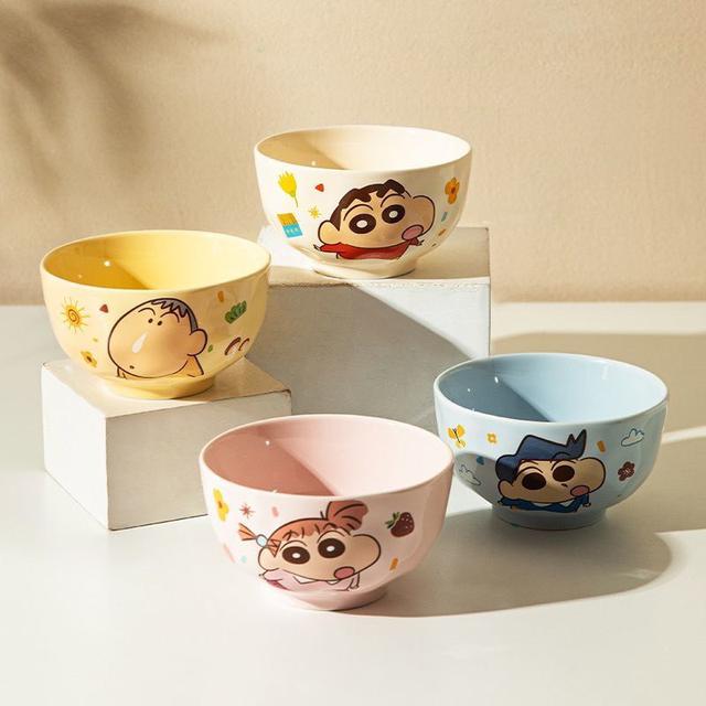 正版聯名新款蠟筆小新陶瓷飯碗(預購)