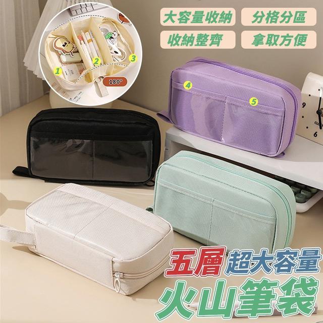 【預購商品】【0805結單】【批發】透窗超大容量火山筆袋 250803-08