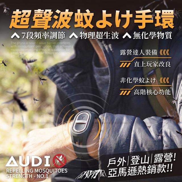 STRENGTH® 亞馬遜熱銷款戶外超聲波便攜式防蚊手環-4/15號中午12點結單