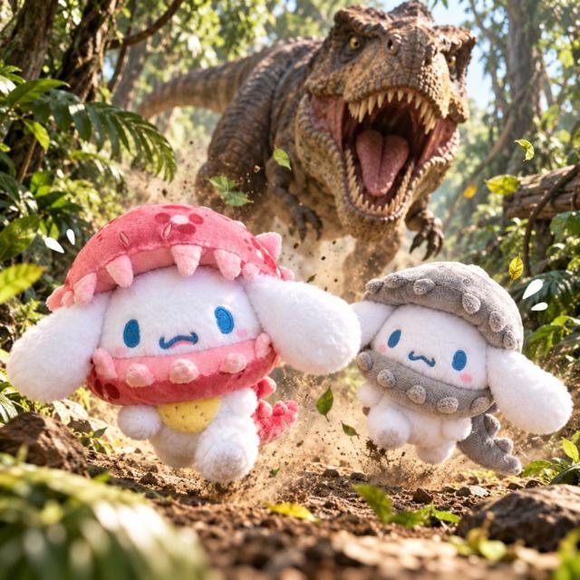 有單先下~正版授權 Sanrio x E-Strong 三麗鷗恐龍毛絨吊飾#10/24
