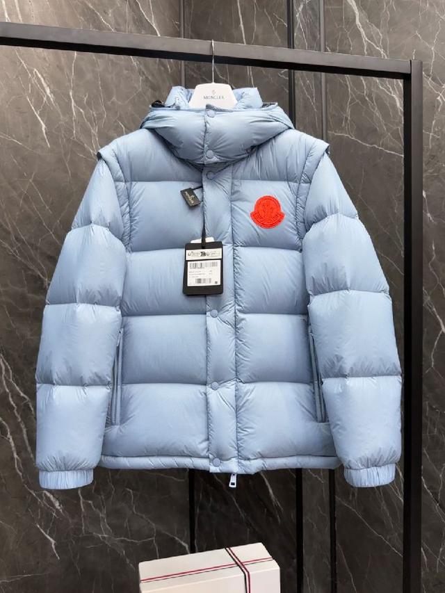 P4100   Moncler Cyclone 二合一羽绒夹克外套.柜台实拍展示.
