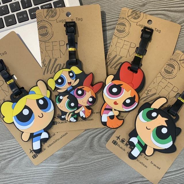 ins可愛飛天小女警行李箱吊牌(預購)