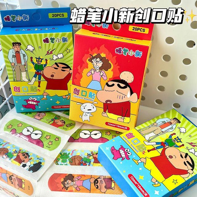 ins新款蠟筆小新可愛卡通防水OK蹦(預購)