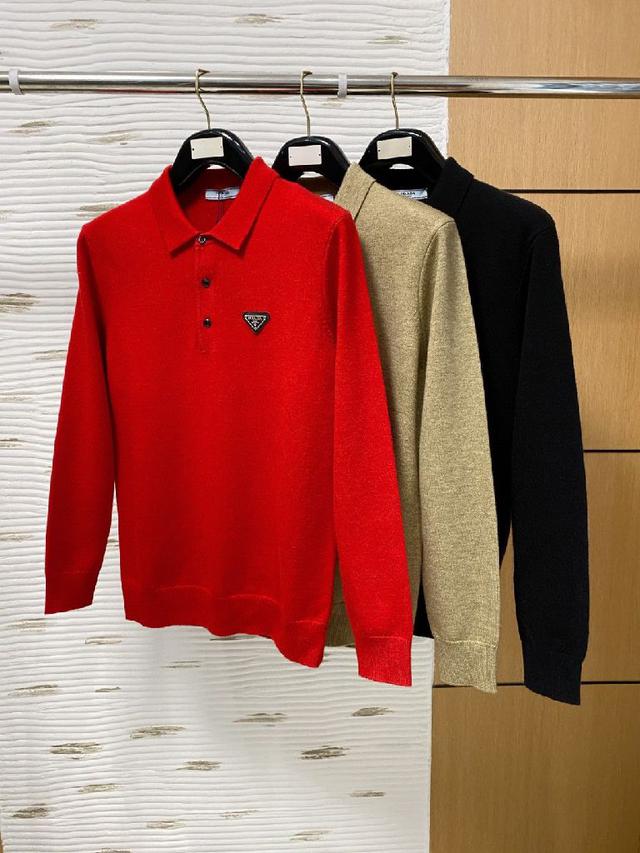 秋冬经典翻领羊毛衫，全品相！！！羊毛混纺面料