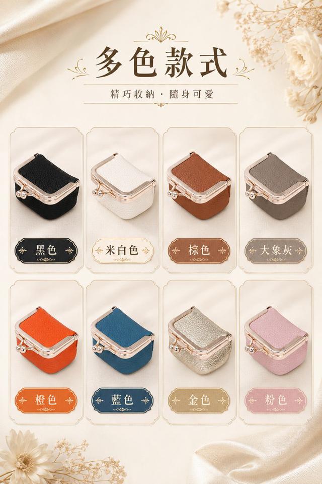 真皮質感盒型零錢包#09/24