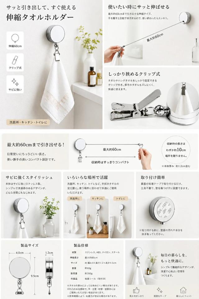 預購 免打孔伸縮式萬用夾掛收納器・毛巾帽子小物隨手掛【1組3入】-9/1下午3點收單