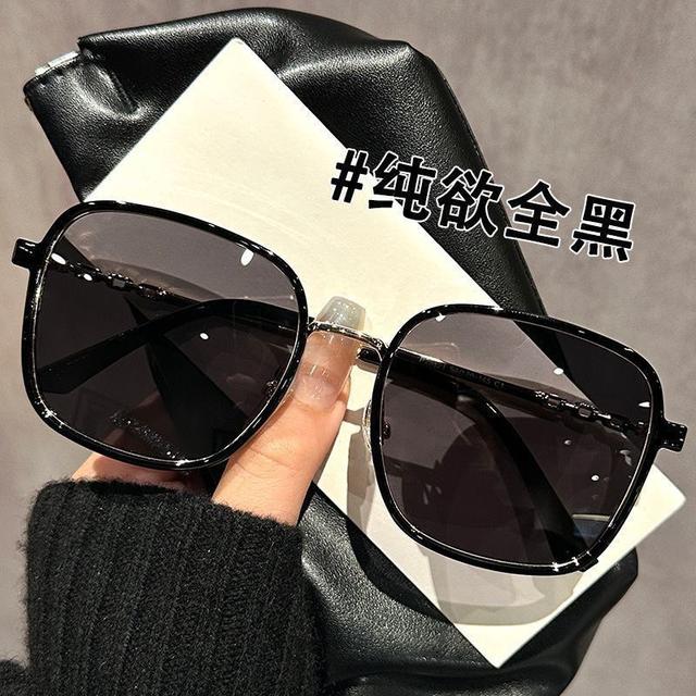 ins韓系高級感防紫外線大框墨鏡(預購)